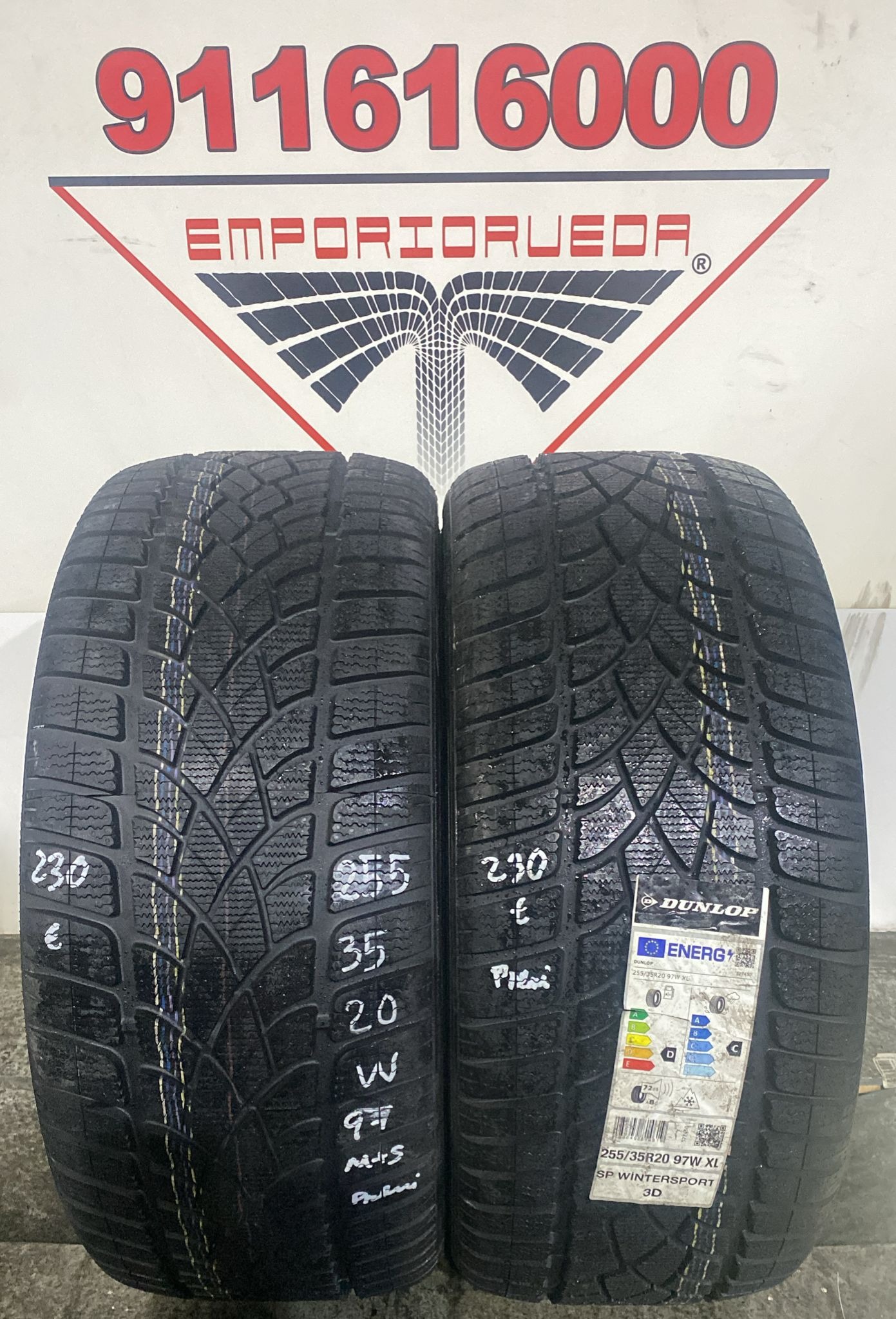 DUNLOP SP WINTER SPORT 3D USADO PREMIUM M+S 255/35 R20 97 W